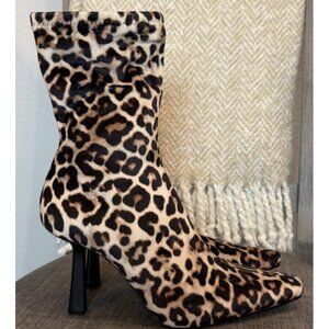 Steve Madden Leopard Print Heeled Boots